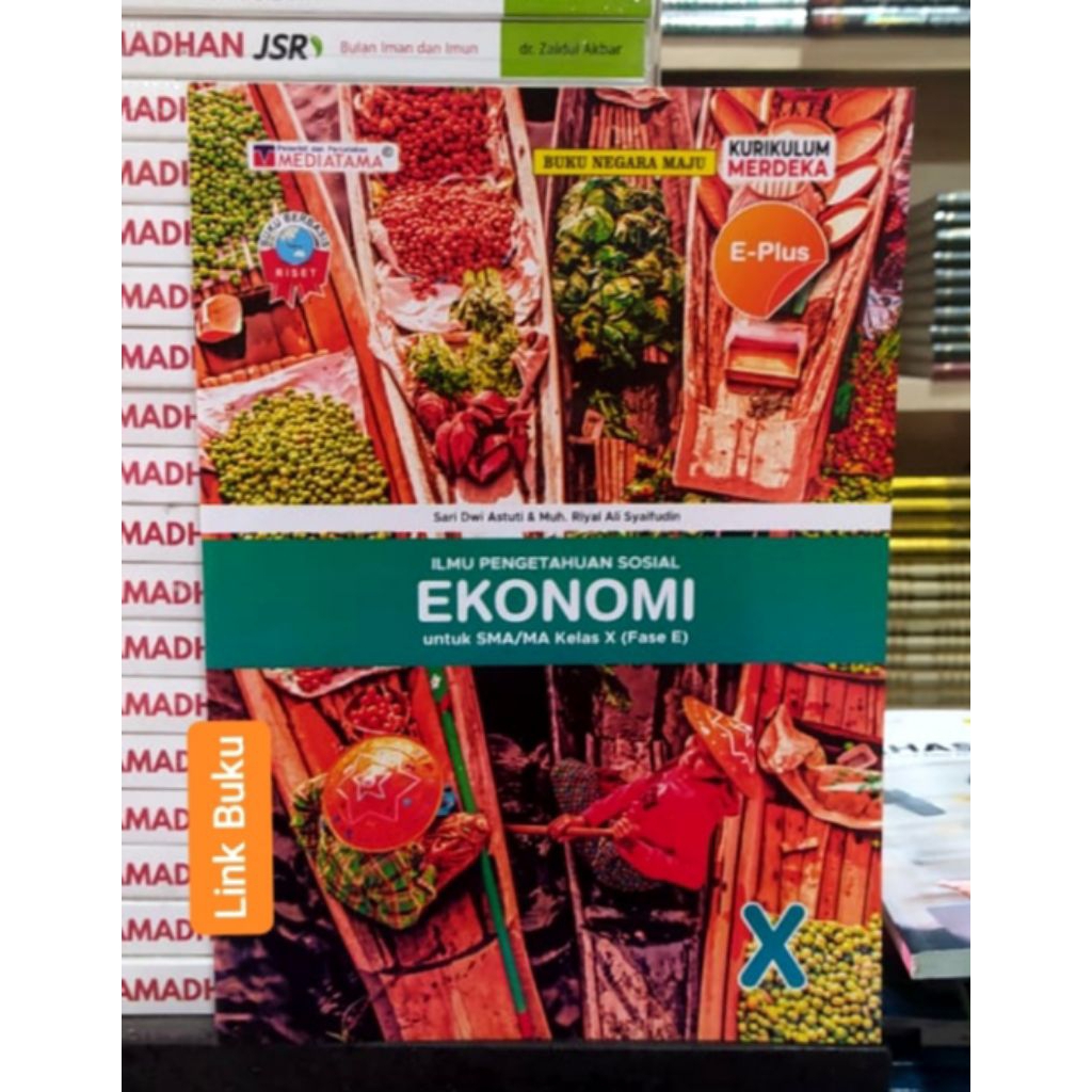 Buku E Plus Ekonomi Kelas 10 SMA Kurikulum Merdeka Mediatama