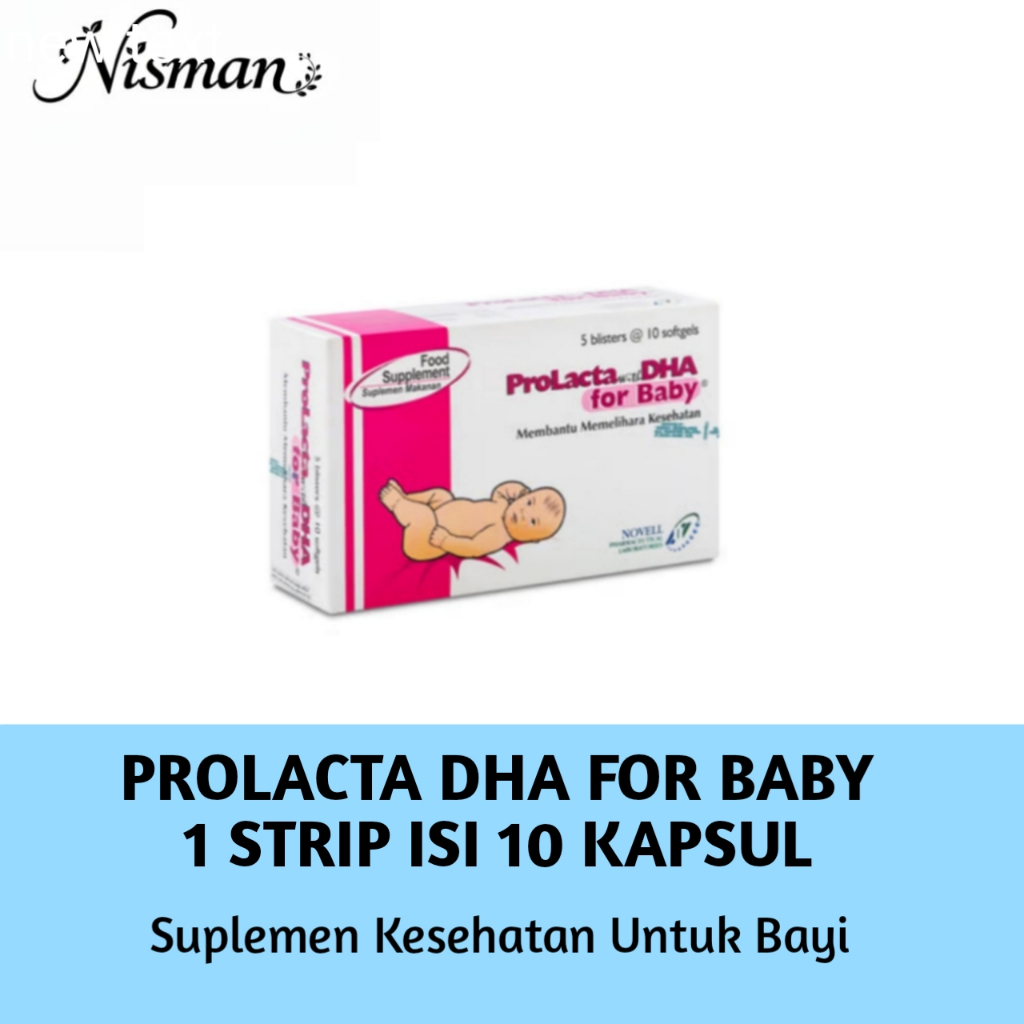 Prolacta DHA For Baby 1 Strip Isi 10 Kapsul Lunak/ Suplemen Minyak Ikan Untuk Bayi