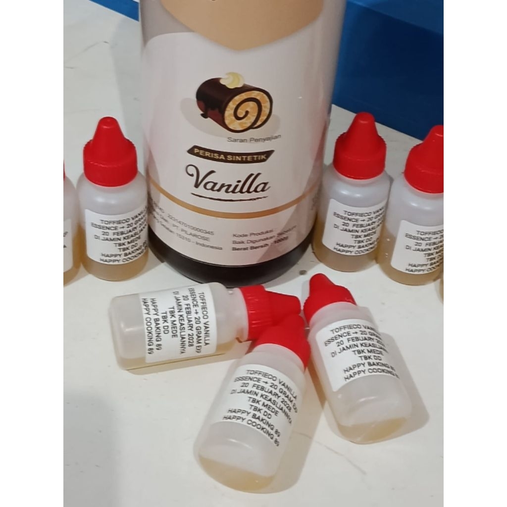 REPACK TOFFIECO ESSENCE 20 G VANILA/KOPI MOKA/TUTY FRUTY/PISTHACIO/ES TELER/BUMBU LAPIS
