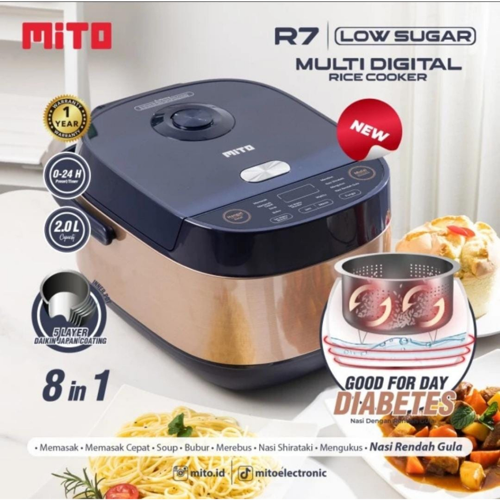 MITO Low Carbo Low Sugar Rice Cooker R7