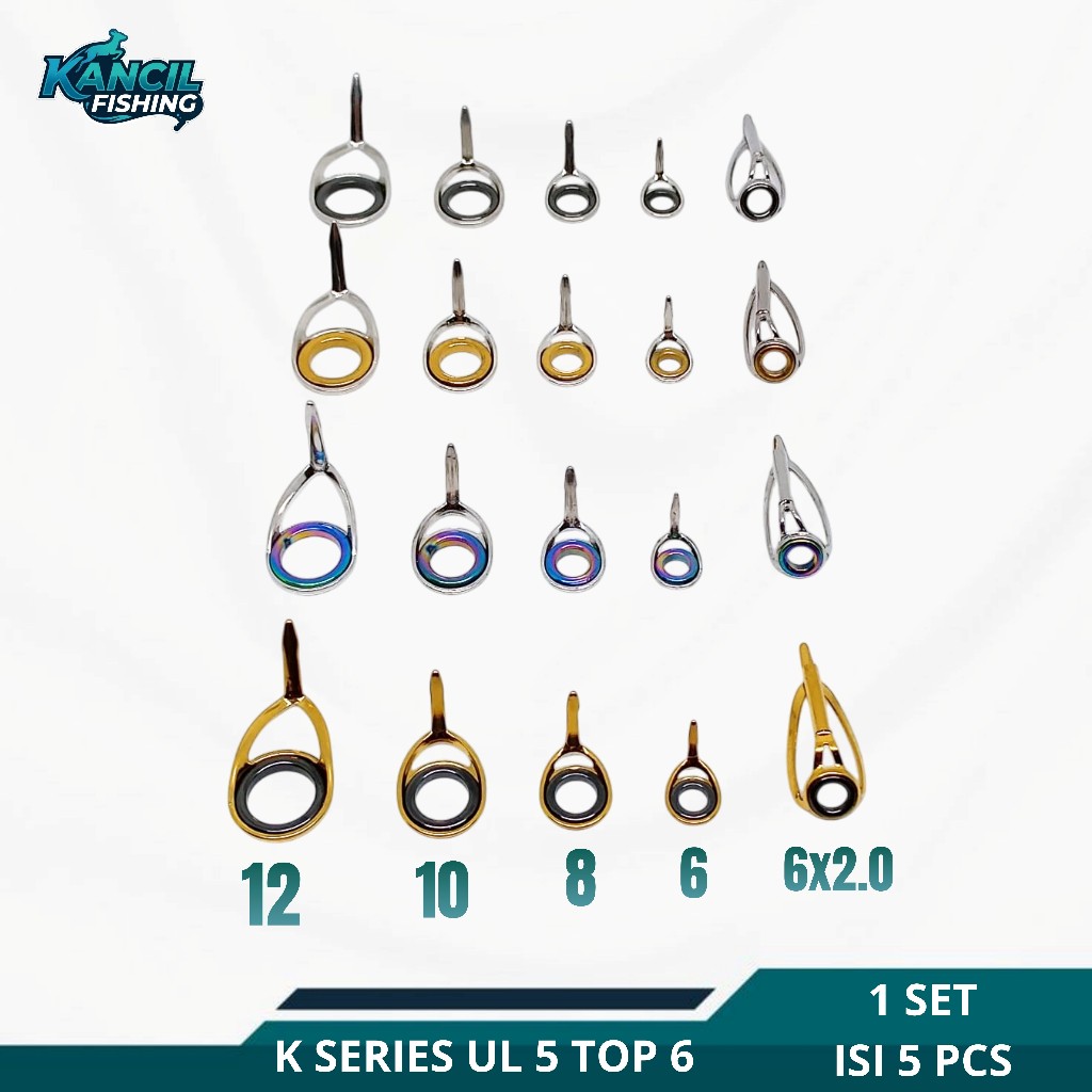 Ring Guide UL 1 Set isi 5 top 6 / Ring K SERIES Non Fuji Ultralight