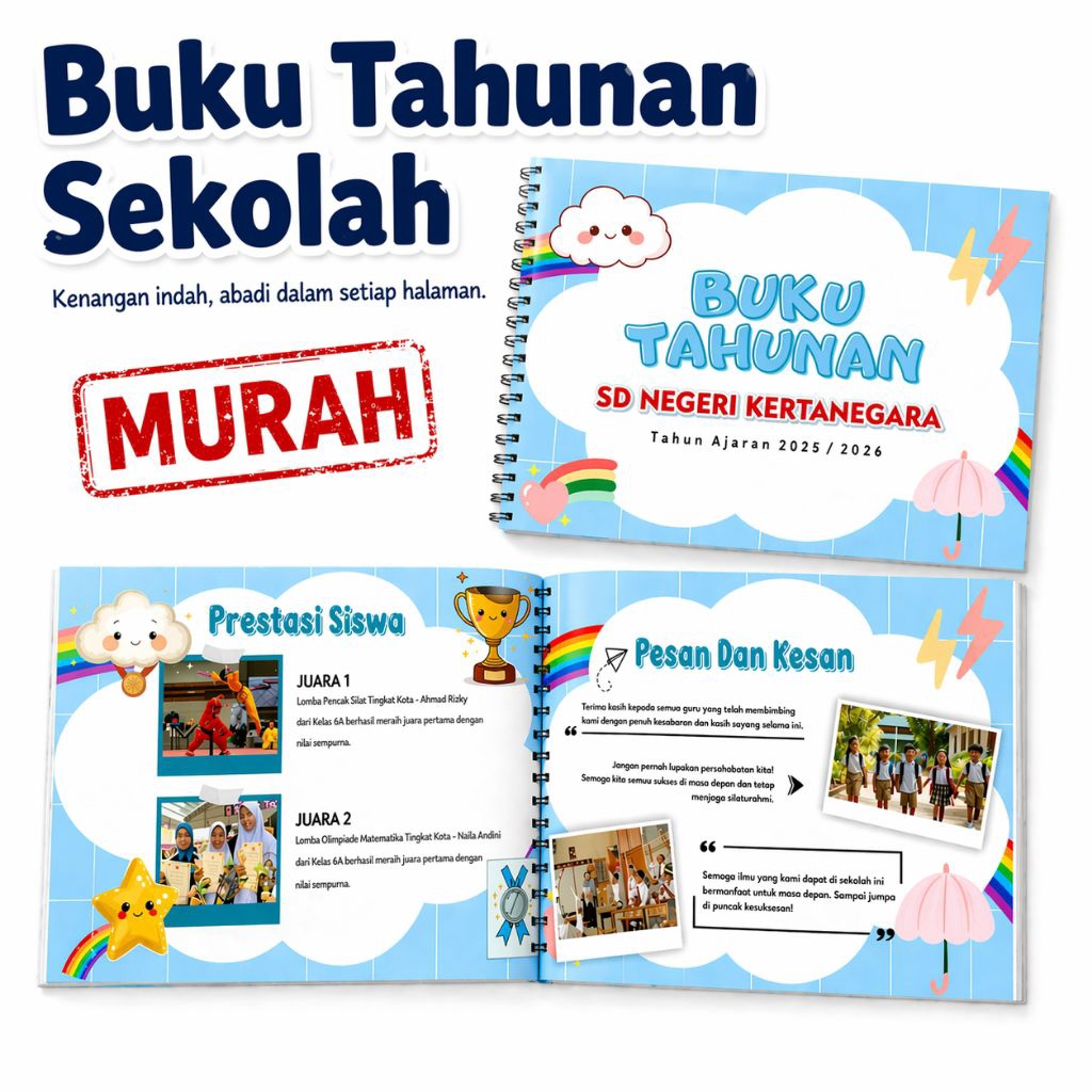 Yearbook Buku Tahunan Sekolah Album Kenangan Sekolah