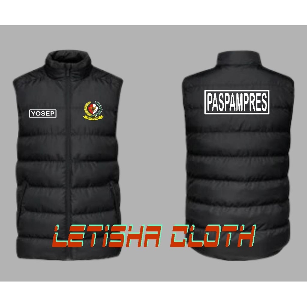 rompi gelembung paspampres//rompi gelembung//kastem bordir sesuai permintaan//rompi//jaket