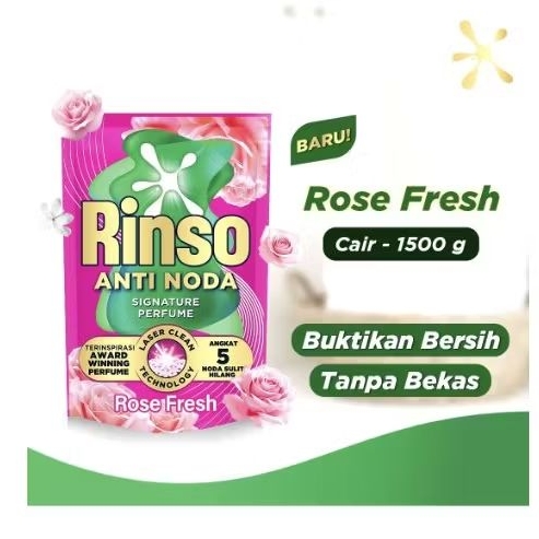 Rinso Deterjen Cair 1.5 Liter Anti Noda