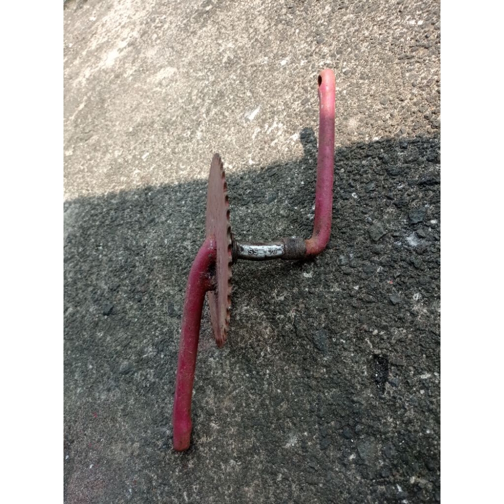 Crank arm sepeda bmx merk ss 170 gigi 44 antiq