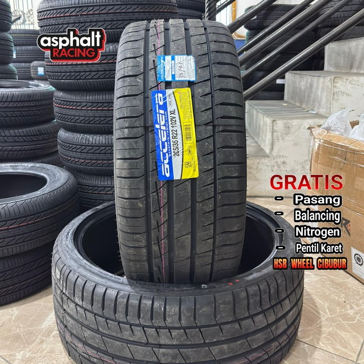 Ban Mobil Tubles Ukuran 265 35 R22 Merek Accelera Iota St68 Ban Mobil Tapak Lebar R22 265/35