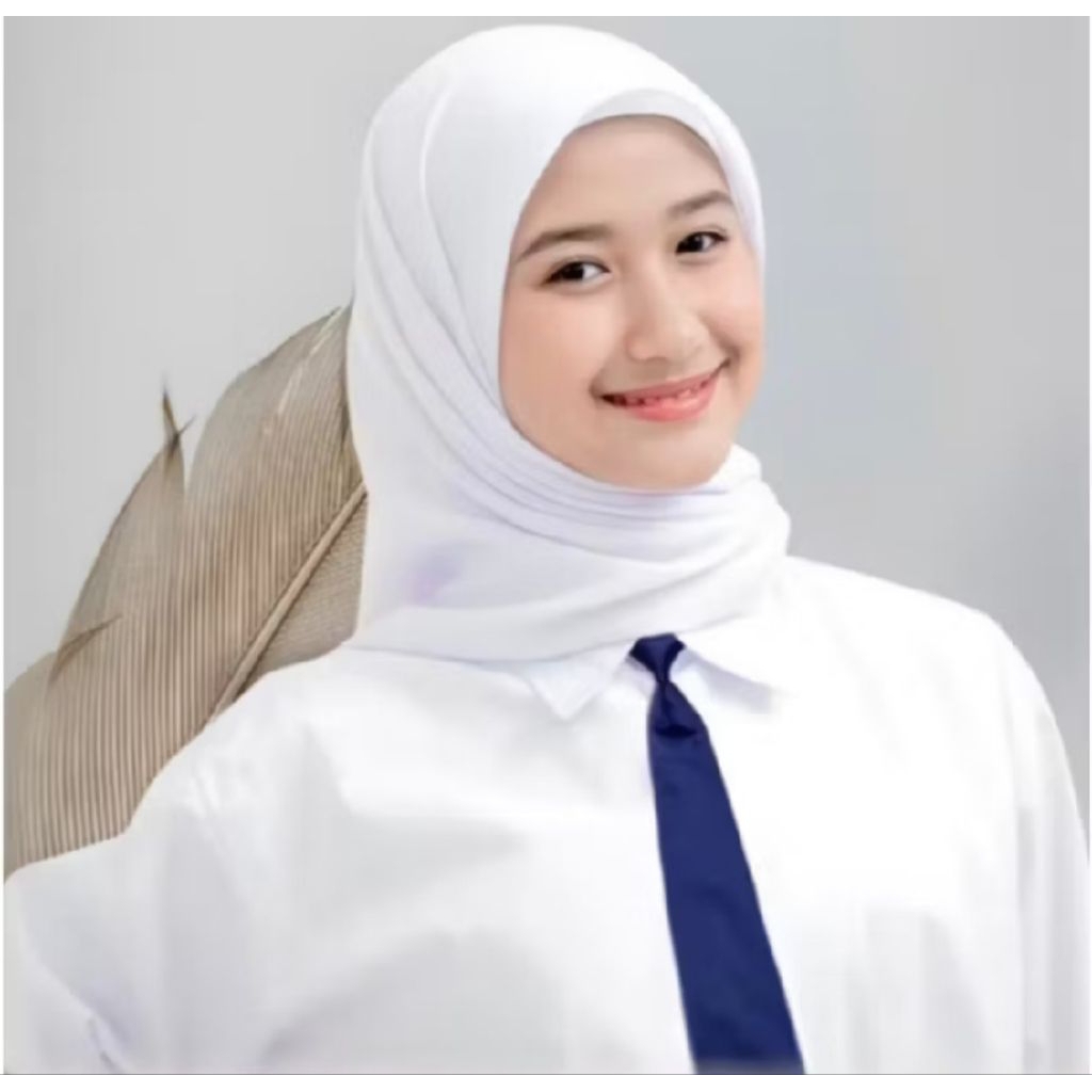 PARIS PREMIUM khusus krudung sekolah segi empat [ HITAM] [PUTIH BERSIH] [ COKLAT PRAMUKA] [NAVY]