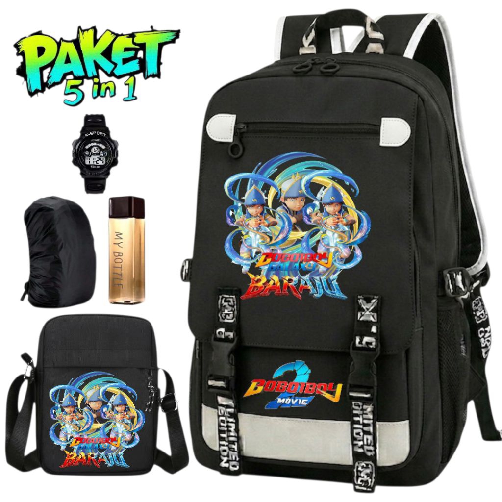 Tas Ransel Boboiboy Anak Laki Laki - Tas Sekolah Boboiboy Anak Sekolah TK SD Sopan 002
