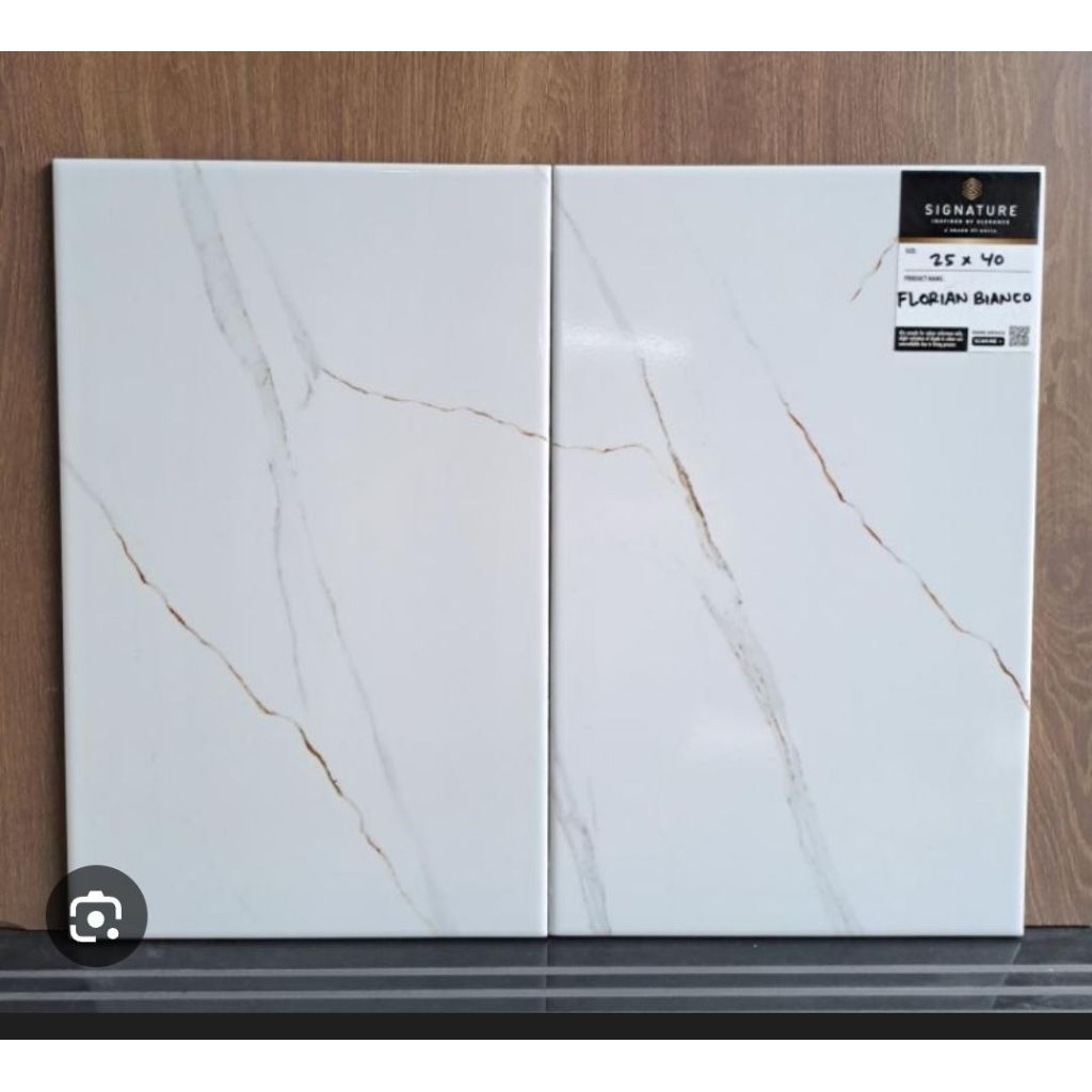 keramik mulia florian bianco 25x40 glosy