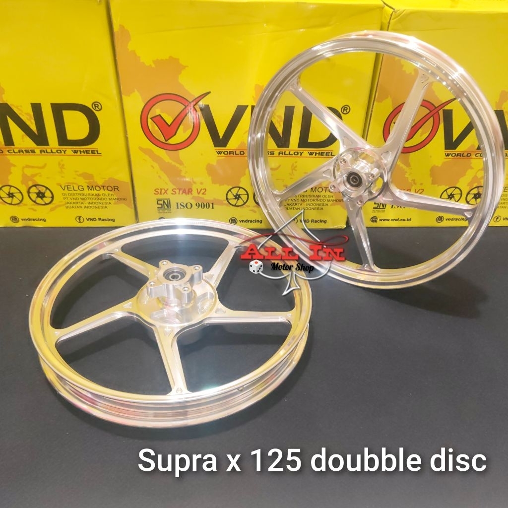 VND VELG RACING AK55 SUPRA 125 X DOUBLE DISC SUPRA DD 125 AK 55 160X17/160x17