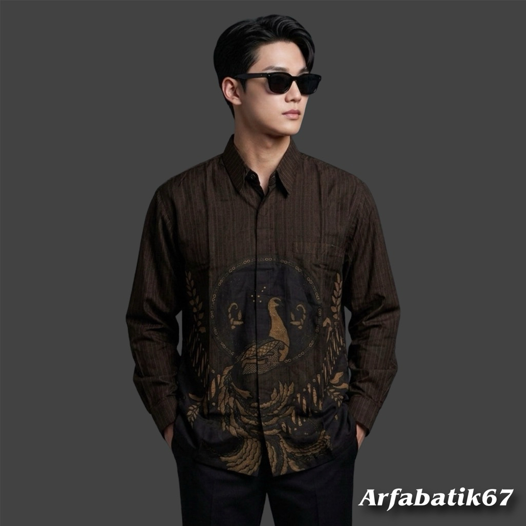 MANYURA MAHOGANY Kemeja batik pria premium lapis furing hero ready seragaman by arfabatik67