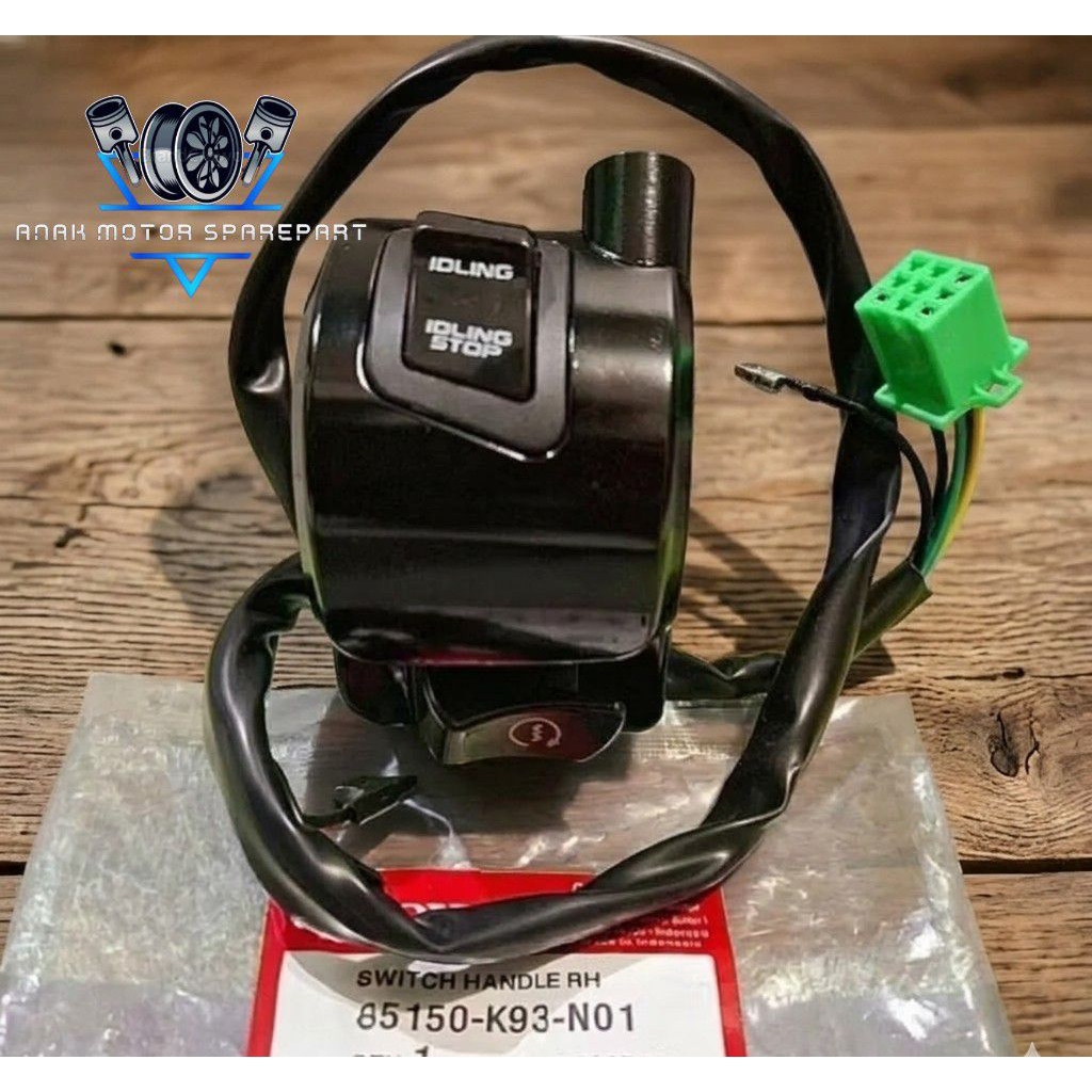 Saklar kanan stater Honda scoopy fi tsp K93 hitam Ori HOP