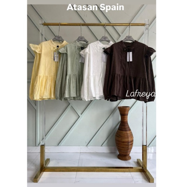 atasan spain, atasan lfy, blouse lafreya, atasan katbol, atasan katun bordir, atasan vivorie, kemeja