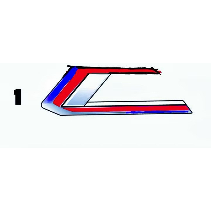 STRIPING GL PRO CUSTOM MERAH BIRU