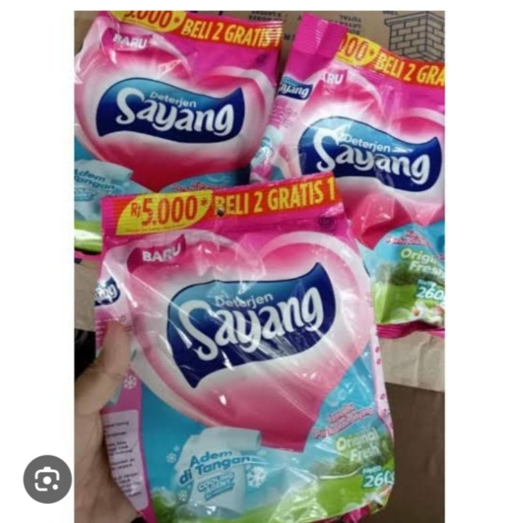 [langsung kirim] detergen sayang 1dus isi 36pcs kemasan 220gr(5000)