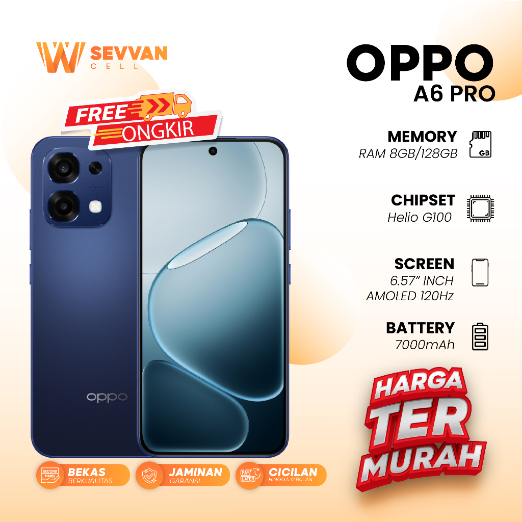 Handphone Oppo A6 Pro Ram 8 128GB