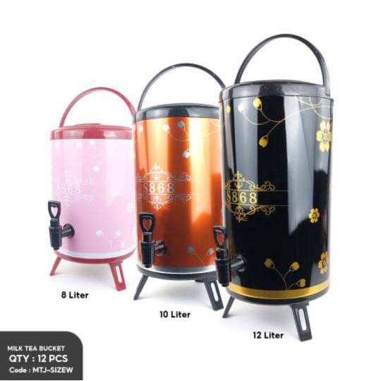 Milk Tea Bucket 8L 10L 12L/ Termos Air Milk Tea Bucket Water 8 10 12 Liter/Water jug /dispenser air 