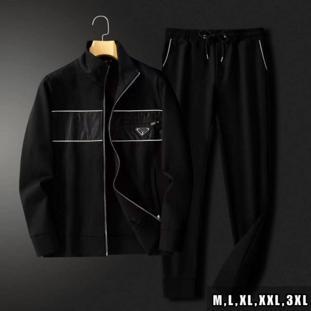 Setelan baju training pria wanita one set import PD1019