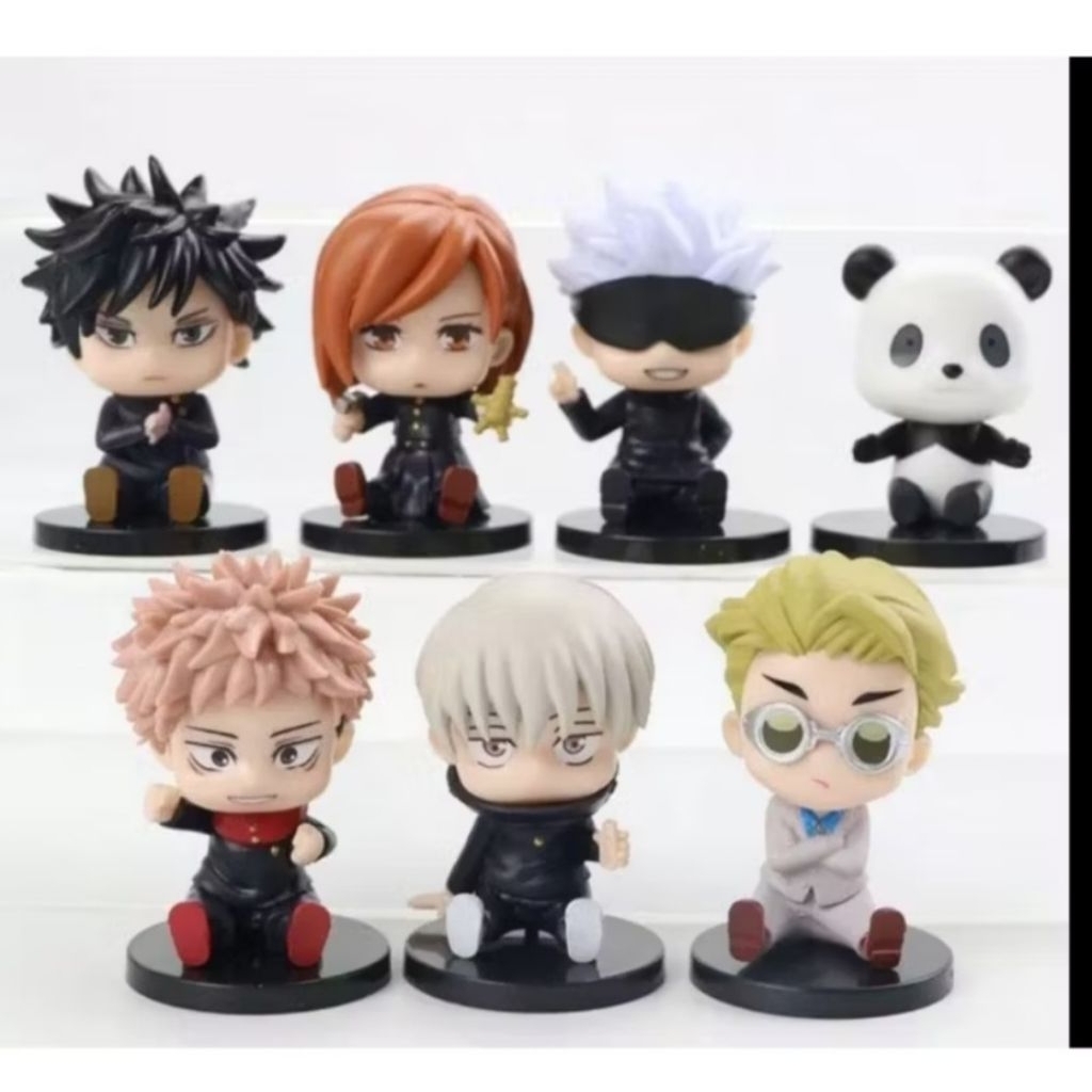 action figure jujutsu kaisen panda set 7pcs