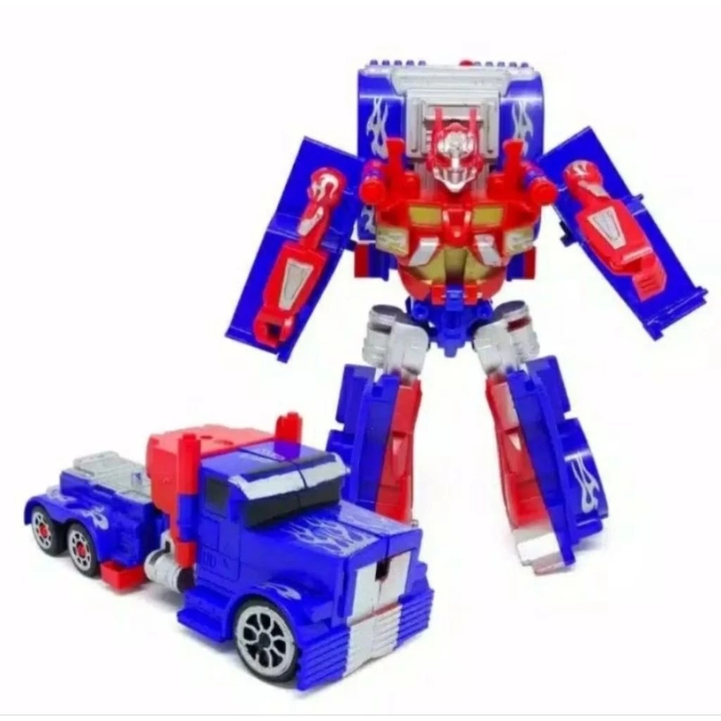 NAURA Mainan Anak Robot Transformasi Transformable Mainan Robot Bisa Berubah Jadi Mobil HKR Optimuse