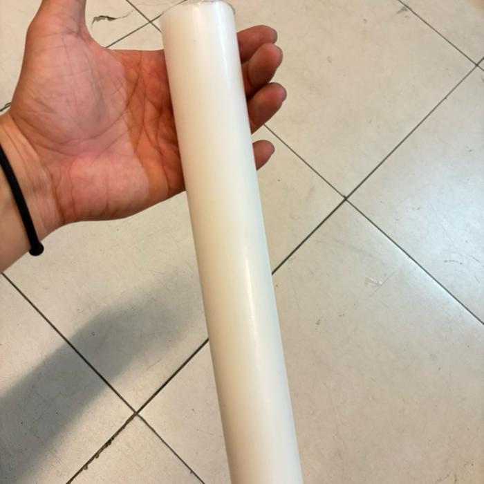 Cast Nylon Rod Batangan 90mm x 25cm / Cast Nylon Batangan Putih