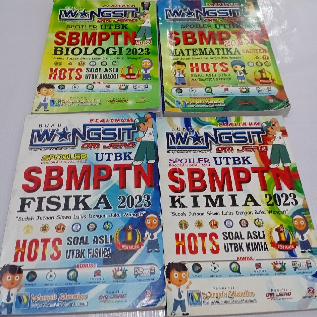 BUKU WANGSIT OM JERO UTBK SBMPTN 2023 (4 BUKU)