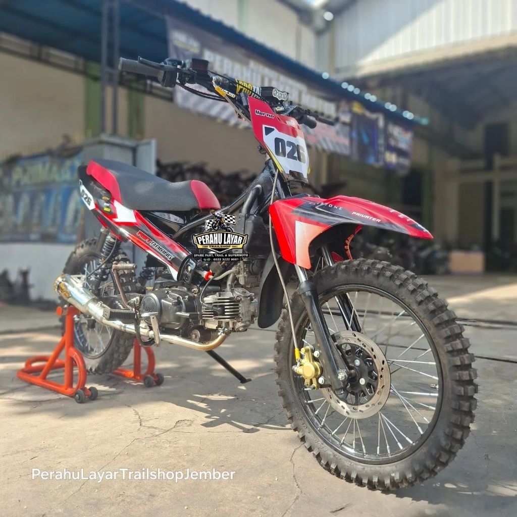 frame rangka trail bebek RBT grasstrack modif pnp mesin bebek/frame rangka trail bebek sleep engine 