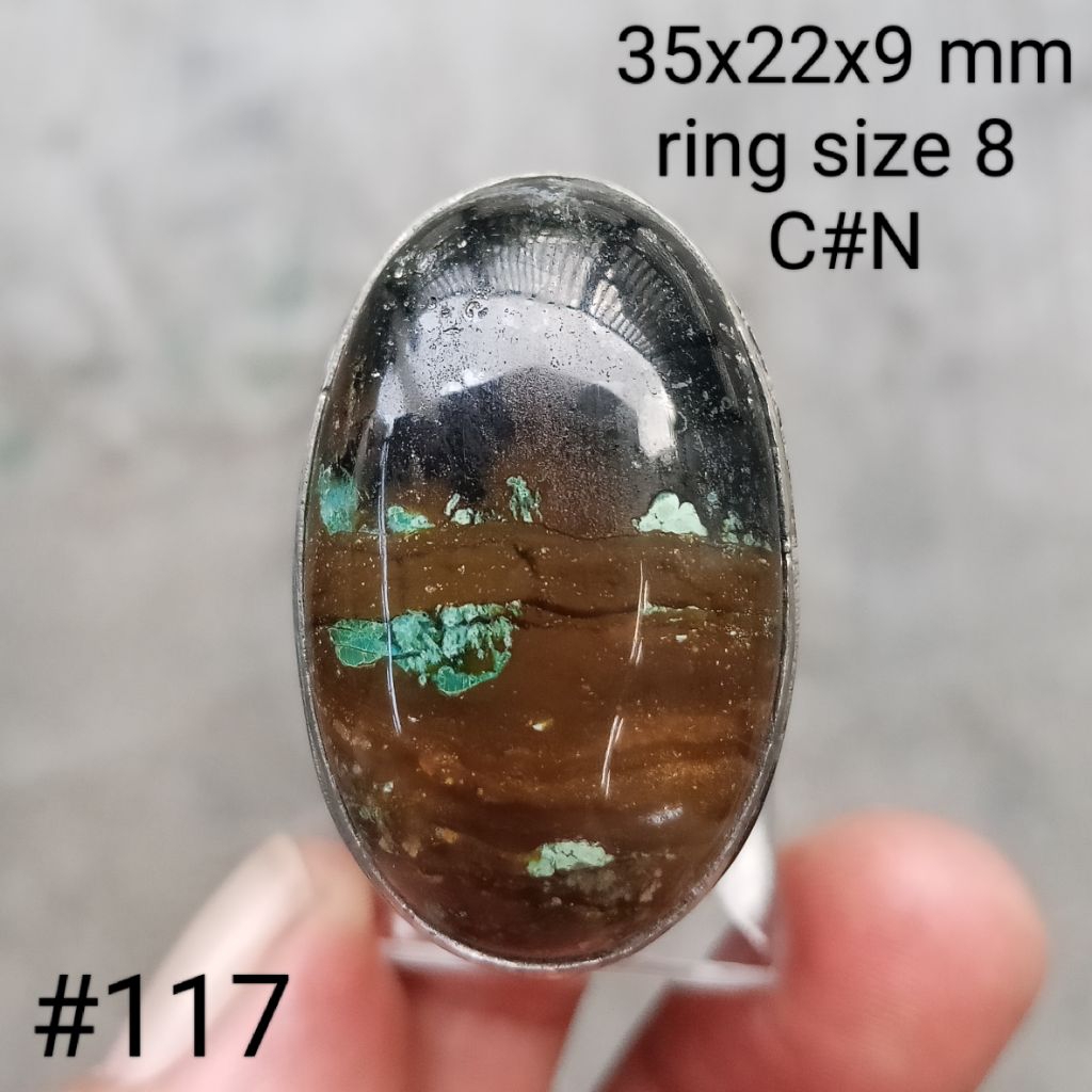 batu natural bacan coklat #117