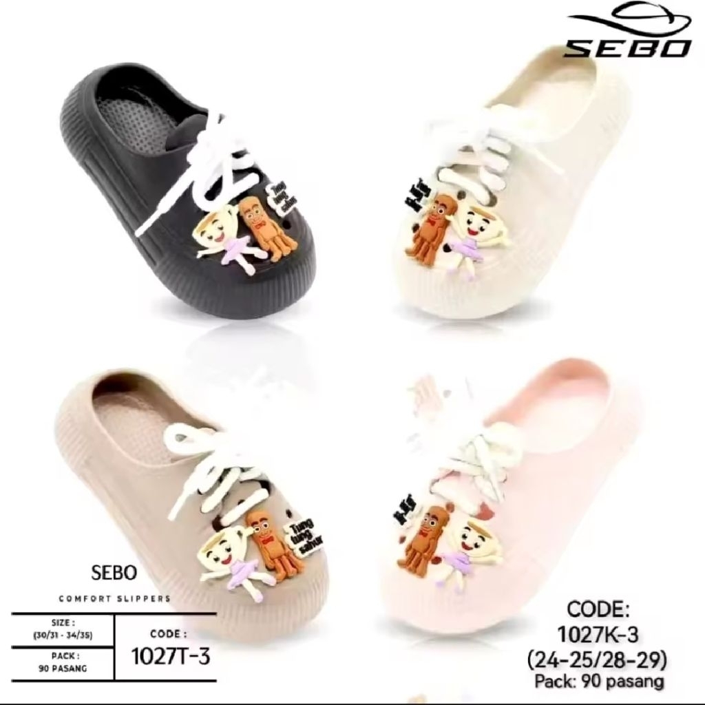 Sendal Anak Laki-laki Permpuan Sendal Labubu Sendal Sebo sendal Viral Sendal Anak