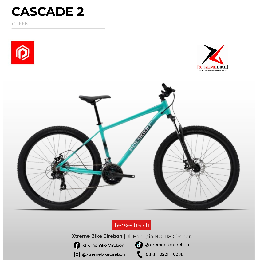 Polygon Sepeda Gunung MTB Cascade 2 | Sepeda Gunung XC Alloy