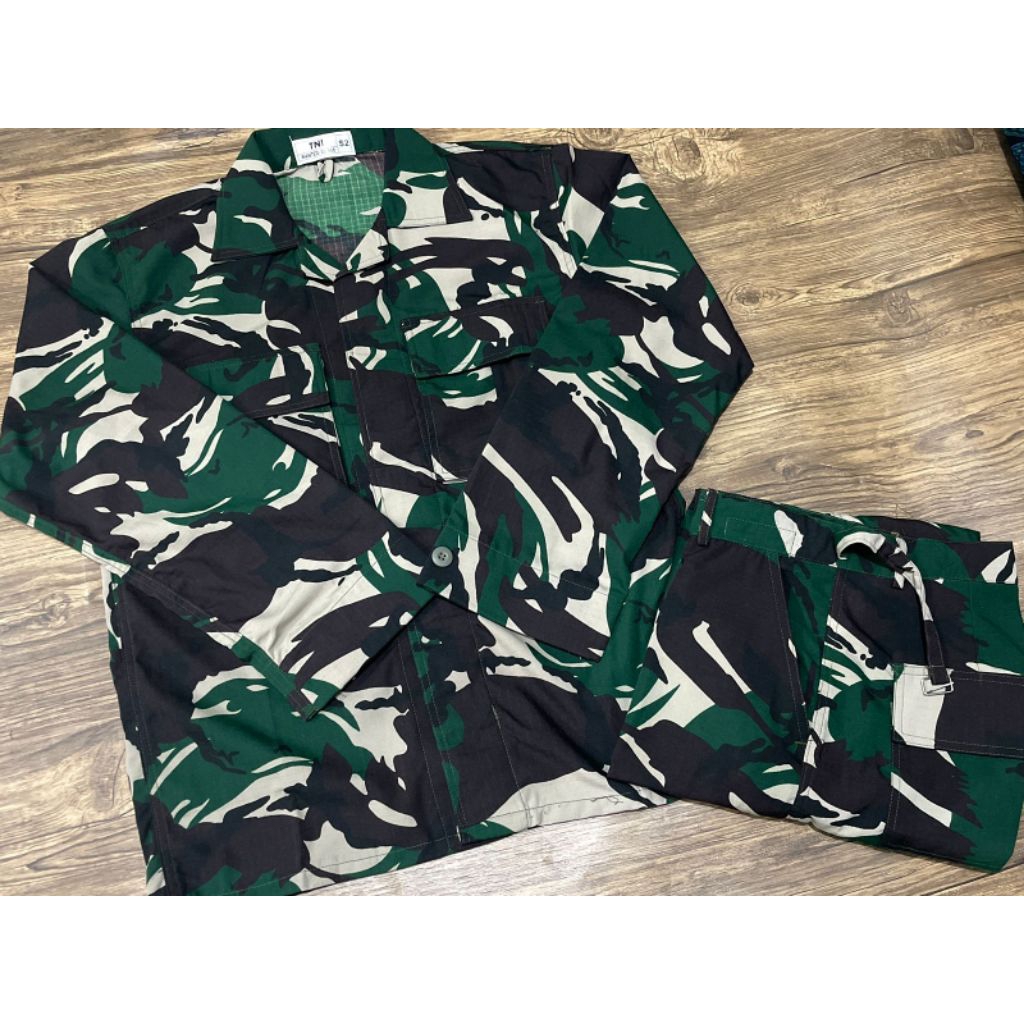 Baju PDL Velbed Non Furing Anti Air Warna Pembagian TNI, Nyaman dan Tahan Lama