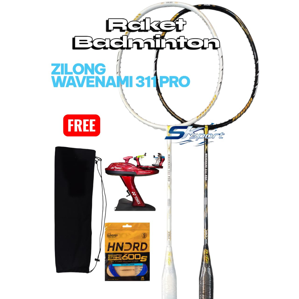 (LIMITED EDITION) ZILONG WAVENAMI 311 PRO Max Tension38LBS Raket Badminton Original