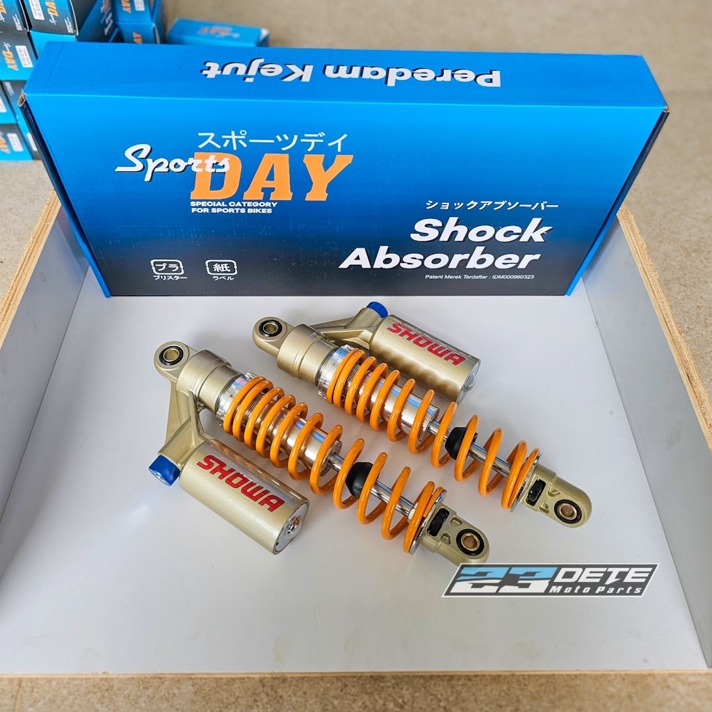 Shock Belakang Showa CB400 Kuning / Yellow 320mm Sport Day