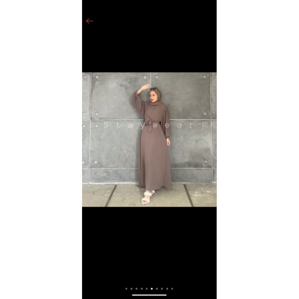 jual gamis, model lengan balon