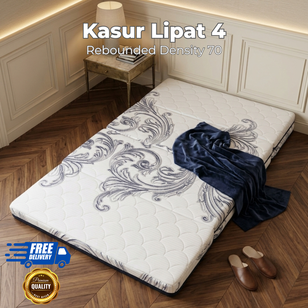 [PROMO] KASUR BUSA LIPAT 4 MURAH / Trifold Mattress PREMIUM HIGH DENSITY FOAM Tebal 5 cm 3D Belgian 