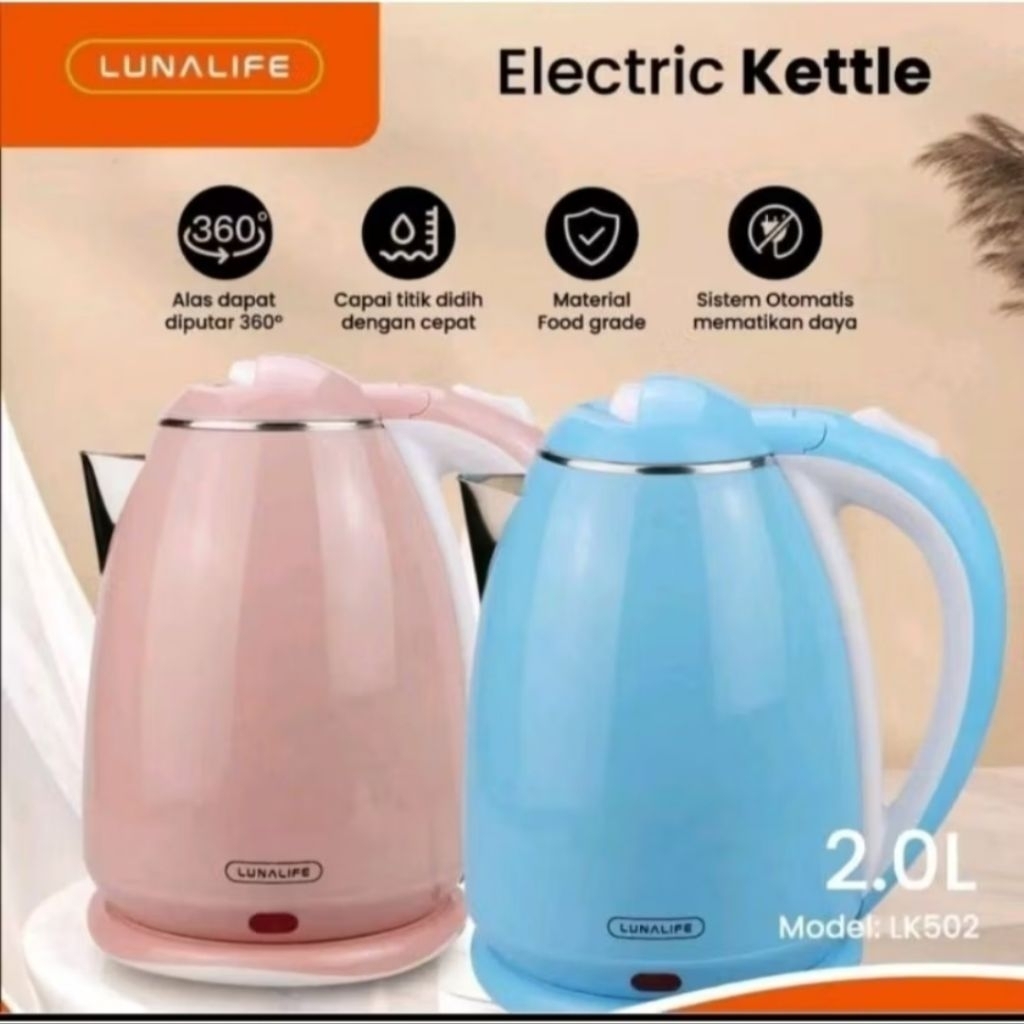 Omah Prabot - Pemanas Air Luna Life Alat Masak Air Teko Listrik