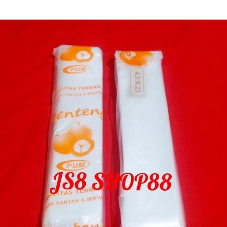 PLASTIK PE MENTENG 4.5X23 PLASTIK ES MAMBO PLASTIK ES LILIN 4.5 X 23