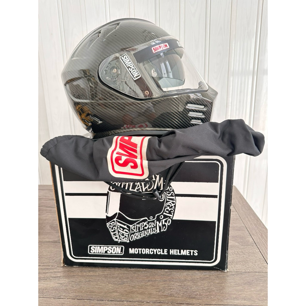 Helm Simpson Venom Carbon Fiber Siza M