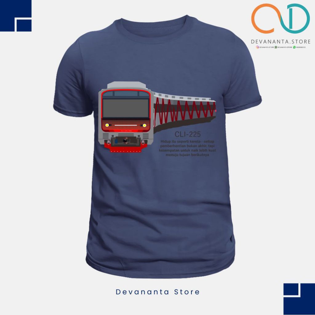 Kaos kereta KRL INKA CLI225