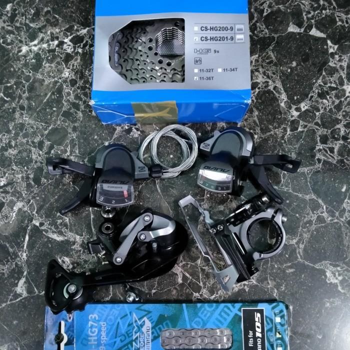 Groupset Alivio M4000 3 x 9 Speed Original MTB Seli Gravel MTB Commuter Bike Federal