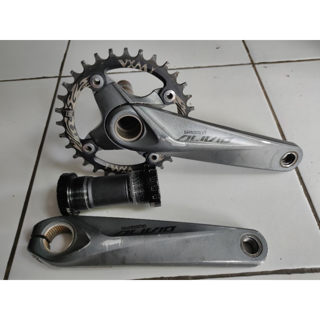 Crank Shimano Alivio M4050/M4060 single + BB