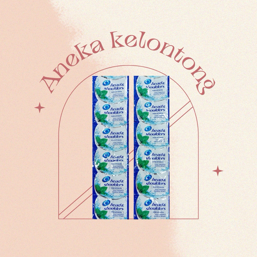 [ 1 RENCENG ] SHAMPOO HEAD AND SHOULDERS MENTHOL / SAMPO RENCENGAN HEAD&SHOULDERS