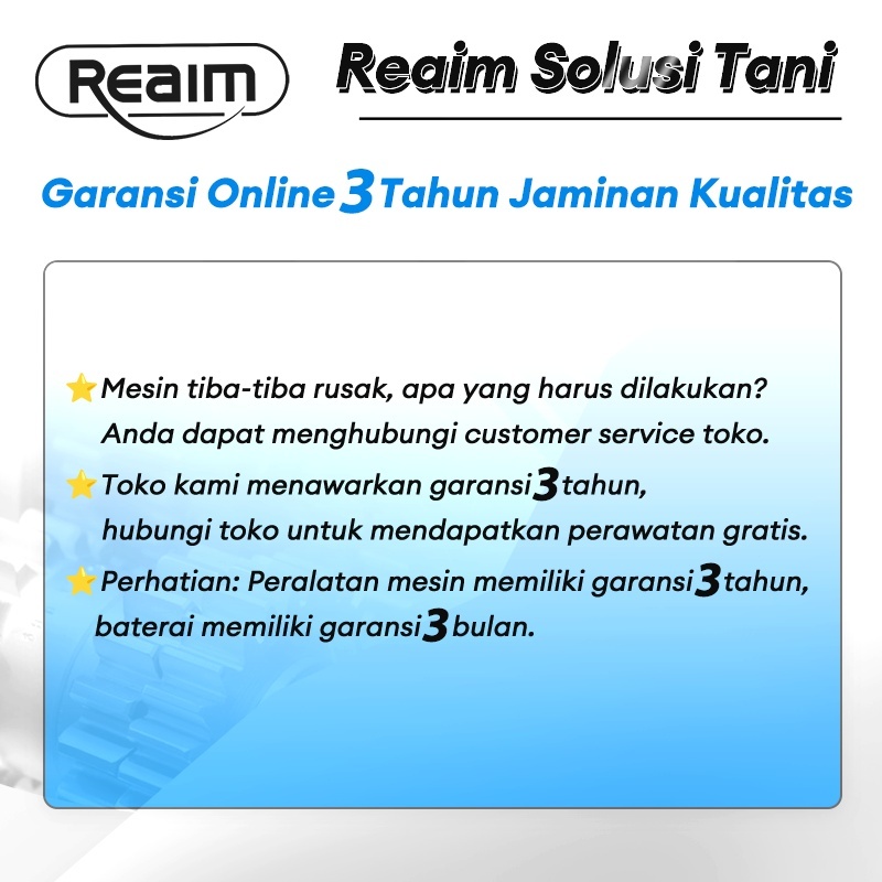 Kartu Garansi Eksklusif( Tapetool Hand Tying Machine Mesin )
