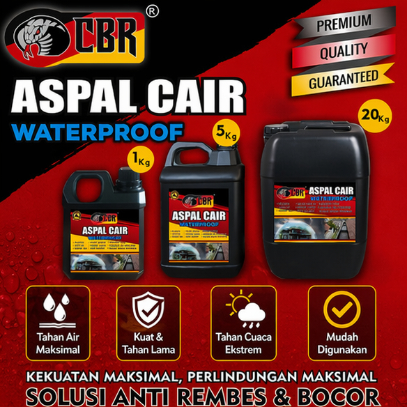 CBR ASPAL CAIR PREMIUM EMULSION WATERPROOF | ASPAL CAIR ANTI BOCOR