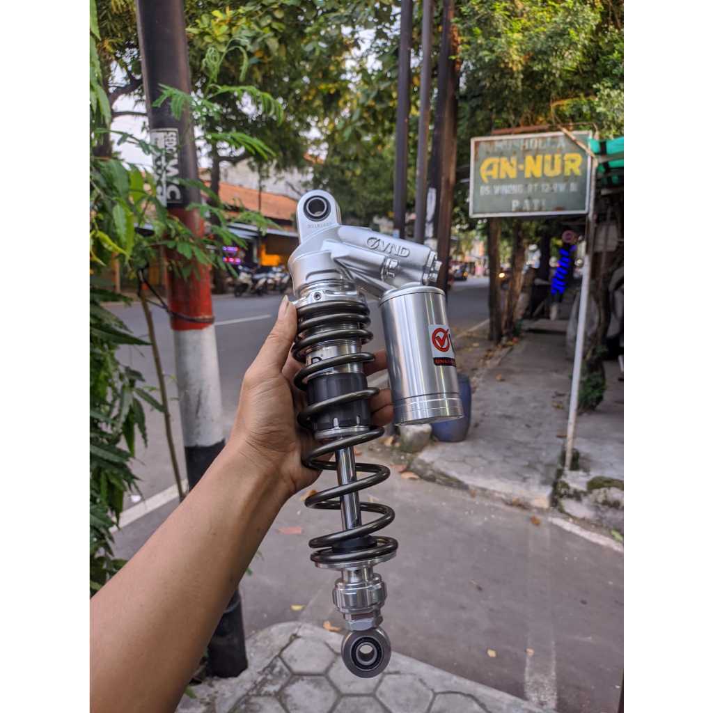 SHOCK VND RACING AK 111 SILVER PER TITANIUM 320 MM CB GL HEREX MEGAPRO TIGER RXKING RX KING ORIGINAL
