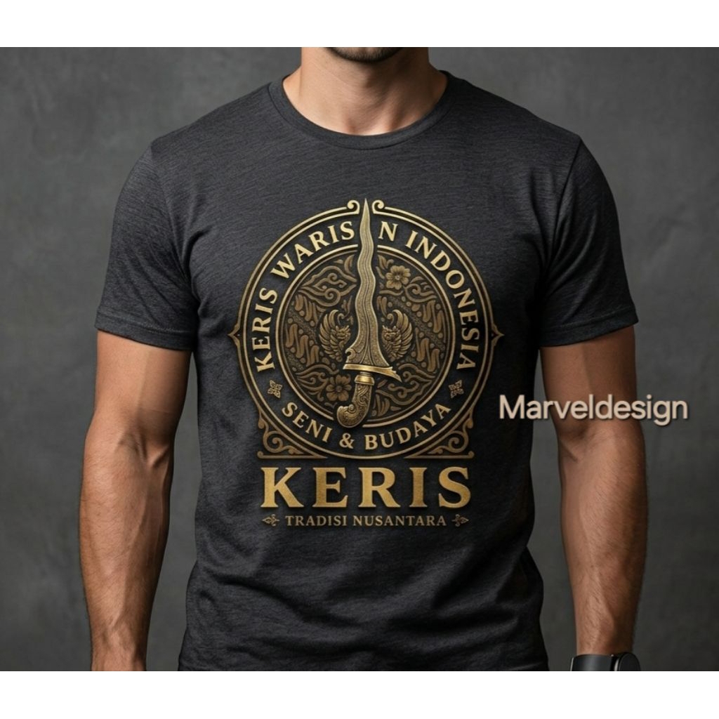 kaos jawa keris warisan Indonesia seni dan budaya tradisi nusantara