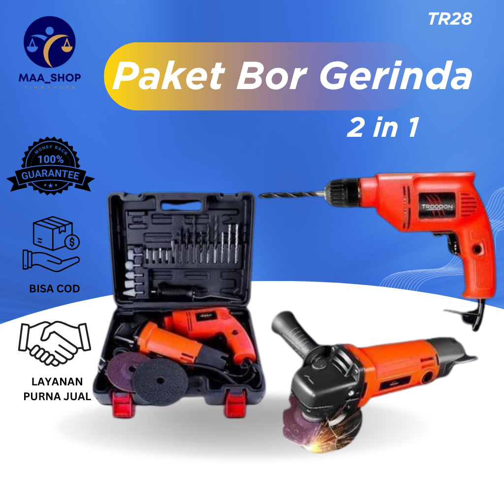 TROODON Mesin bor gerinda set satu paket mesin bor gerinda / mesin bor gerinda mini / paket mesin ge