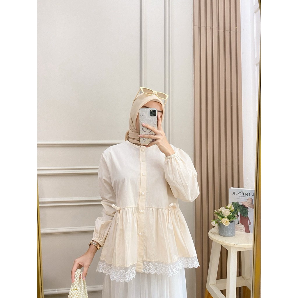 Hijabbi_hijab AYNA blouse atasan wanita baju wanita blouse casual