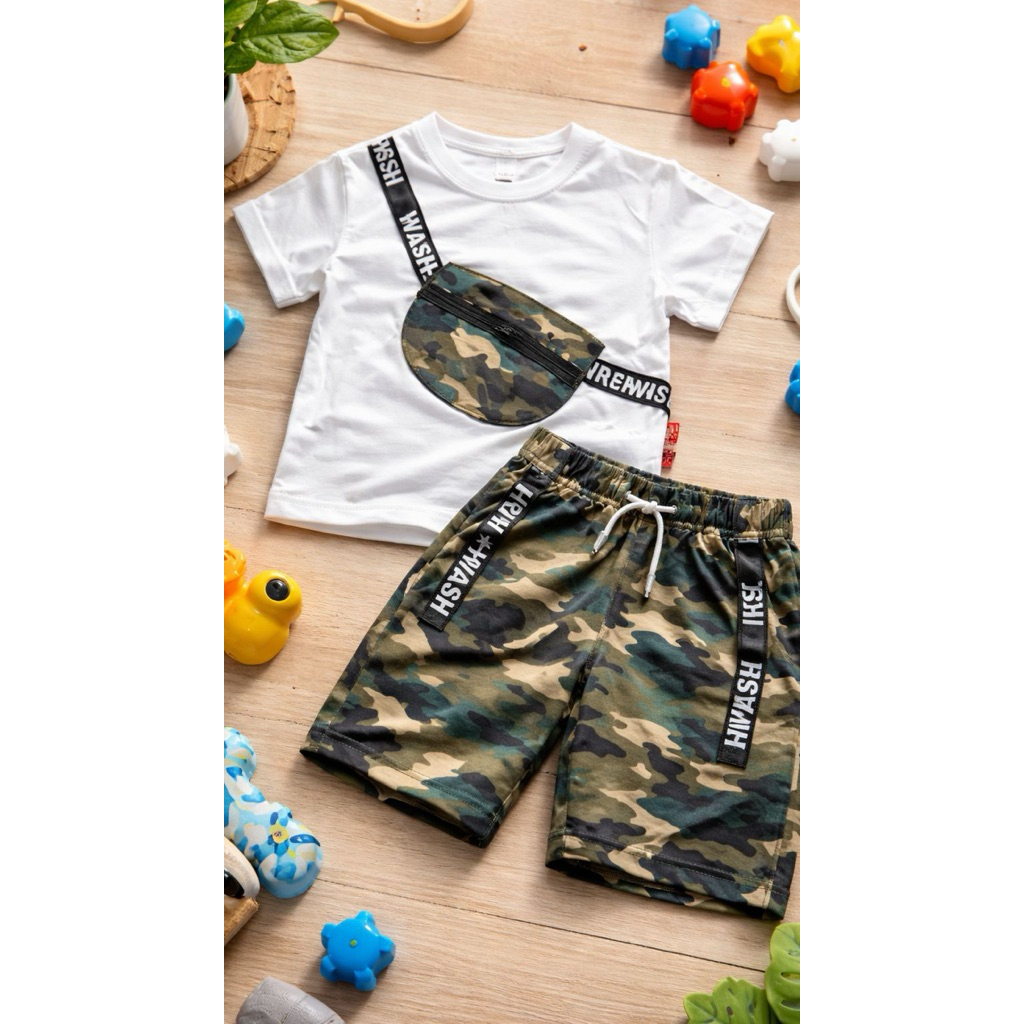 Setelan casual anak atasan dan bawahan baju anak laki-laki kaos anak dan bawahan anak laki laki moti