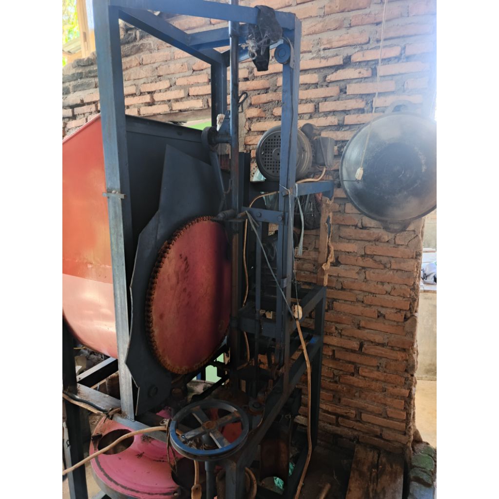 mesin press baglog jamur tiram otomatis